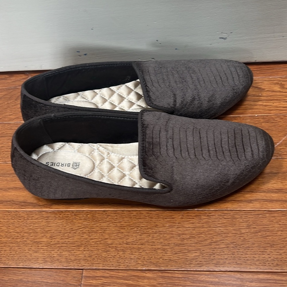 Birdies The Starling Charcoal Python Embossed Vel… - image 2